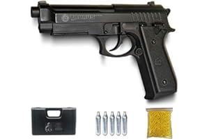 Ecommur PT92 CO2 | Pistola de Airsoft por CO2 Tipo Beretta 92 Calibre 6mm semiautomática