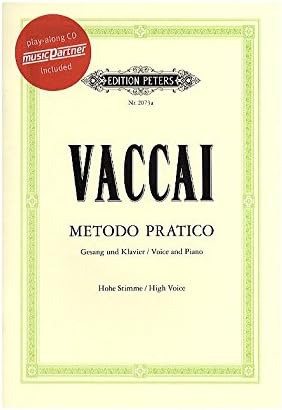 Nicola Vaccai: Metodo Pratico (High Voice) (Book/CD). Sheet Music, CD for High Voice, Piano Accompaniment
