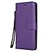 Price comparison product image DENDICO Xiaomi PocoPhone F1 Case, Premium Leather Wallet Phone Case, Flip Folio Protective Slim Bumper Shockproof Case for Xiaomi PocoPhone F1 - Purple