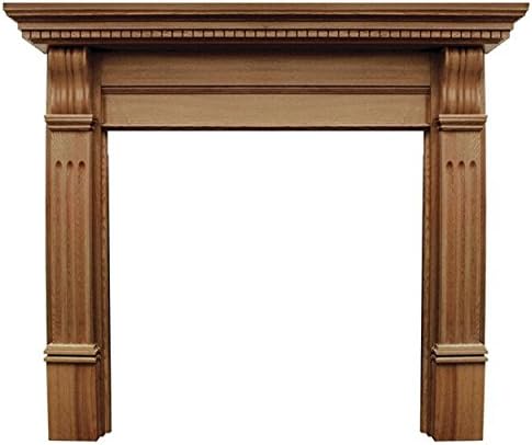 The Corbel Mantelpiece in Waxed Oak by Carron, 55 Inch