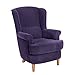 Produktbild Max Winzer 2959-1100-2051798-F01 Ohrensessel Kendra, Holz/Polyätherschaum, Violett, 89 x 73 x 92 cm