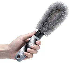 CARIZO Durable and Versatile Hub Brush - Car Wheel/Tyre/Tire Rim Scrub Brush Hub Clean Wash | Useful Brush for Car Truck Motorcycle Bike Washing | Perfect Cleaning Tool