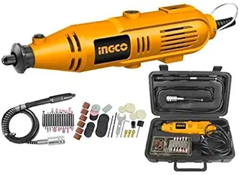 ARNA INGCO Mini Die Grinder Rotary 130W Tool Kit with 52pcs accessories and Variable Speed for Drilling, Sanding, Buffing, Polishing, Engraving, etc