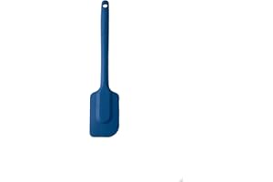 MASTRAD - F10213 - Spatule - Maryse - Pâtisserie Desserts Nappage - Unibloc - en Silicone - Ne Raye Pas les Casseroles - Bleue