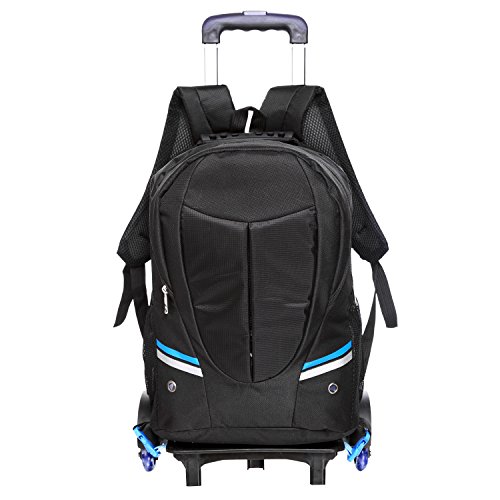 Preisvergleich Produktbild Homdox Trolley Rucksack Schultrolley Schulranzen mit Rollen Schultrolley erwachsene Rucksack Backpack Rollentasche für Jungen Mädchen Damen Herren