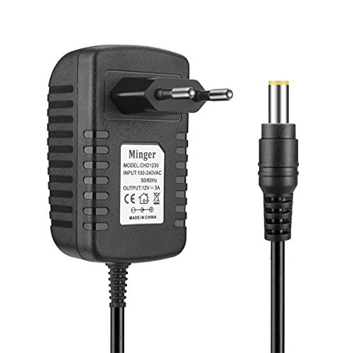 Minger 12V 3A 36W Netzteil Trafo Netzadapter für 3528 SMD 5050 SMD 5630 SMD LED Strip Streifen Band Leiste Lichterkette Schlauch RGB Kaltes Weiß Warmes Weiß