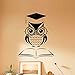 Produktbild yiyiyaya Cartoon Eule Buch Wandaufkleber Wohnkultur Abnehmbare wasserdichte Lesezimmer Bibliothek Wandtattoos Kunst Wandbilder Kaffee 52x43 cm