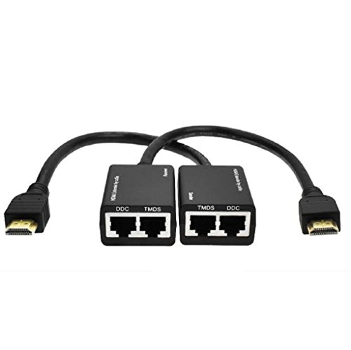 HDMI Cavo Familizo HDMI su RJ45 CAT5e CAT6 LAN Ethernet Balun Extender ripetitore Fino a 100ft 1080P