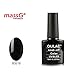 10ml OULAC Nail Gel Shine Gloss Matte Polish Varnish Remover Cleanser Wipes UV Light Required Fast Dry - Black Stone