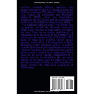 LE CORBEAU / THE RAVEN - EDITION BILINGUE ILLUSTREE : FRANÇAIS / ANGLAIS