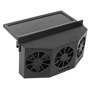 Car Solar Fan, Automobile Air Vent Ventilator Exhaust Faster Car Air Vent Fan Three Fans for Cigarette Odors for Eliminate Pet