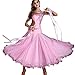 Produktbild CX Ballroom Dance Performance Kleider Für Frauen Smooth Waltz Tango Langarm Great Swing Dance Kostüm (Color : Pink, Size : M)