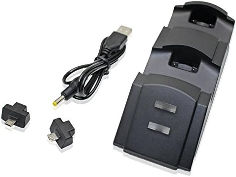 NEXiLUXGame Storage Tower with Dual Charge Station for Play Station 4, PS4