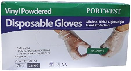 Vinyl powdered disposable gloves – size M/L/XL – CE certified – GMO free - DOP free