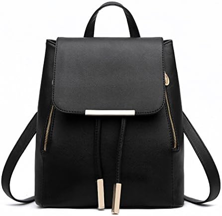 Fezhiomu Pu Leather Backpack for Girls School bag Mini Shoulder Bag Casual Daypack