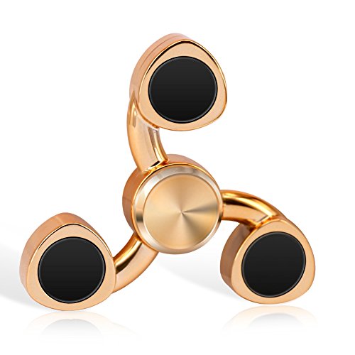 Waitiee Fidget Hand Spinner Finger toy -High Speed 2-5 Minute Spins Stress Reliever Reducer Anxiety ADD Killing Time for adults and Kids (gold) Waitiee Fidget Hand Spinner Finger toy -High Speed 2-5 Minute Spins Stress Reliever Reducer Anxiety ADD Killing Time for adults and Kids (gold)