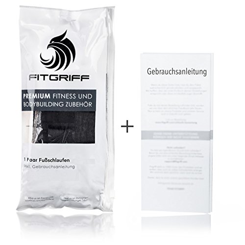 Fußschlaufen (gepolstert) von FITGRIFF (2Stück) – für Fitness Training am Kabelzug – für Frauen und Männer – 2 Jahre Gewährleistung - 5