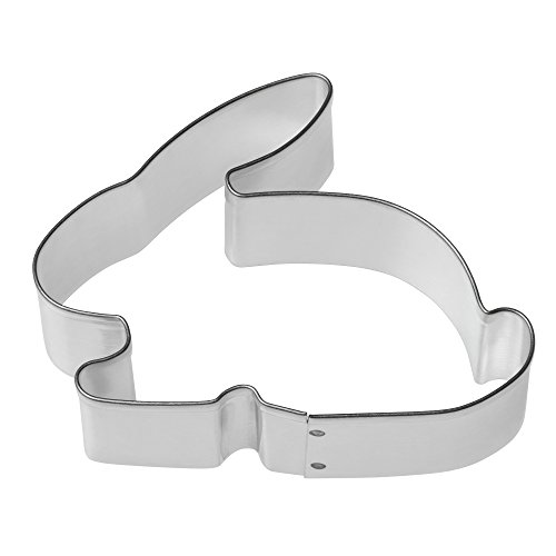 KAISER Ausstechform Hase "Mini" 8 cm Frühling Premium Qualität aus rostfreiem Edelstahl leichtes präzises Ausstechen sichere angenehme Handhabung