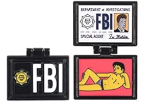 THE TECH DOCTOR Broche X-Files Fox Mulder Simpsons FBI de metal esmaltado solapa Pin insignia