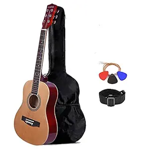 Kadence Professional Kids Guitar 5-10 Years Natural with Bag, Strap, Strings and Picks