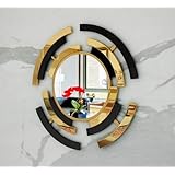 Venetian Design Glass Wall Mirror (Dia: 30 inch, Silver)