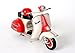 Produktbild Red-Baron Metallmodell Motorroller antik rot/weiß