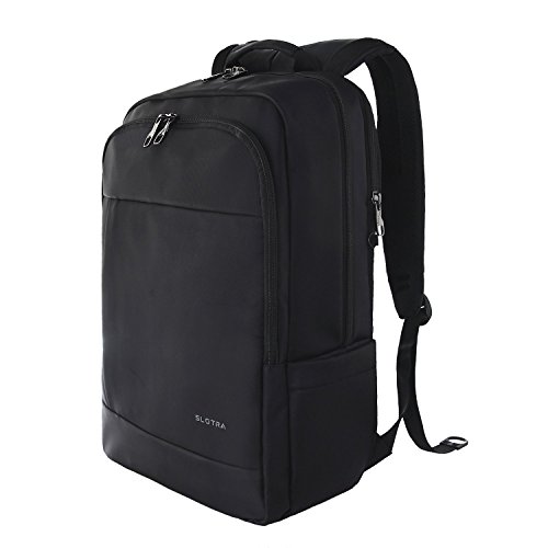 Slotra Laptop Rucksack 15,6-17 Zoll Wasserabweisend Reisen Outdoor Mordern Rucksack Schwarz - 8