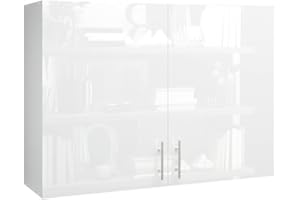 JD Greta 1000mm Kitchen Wall Cabinet with Door – Wall Unit – White Gloss – Modern Storage Cupboard