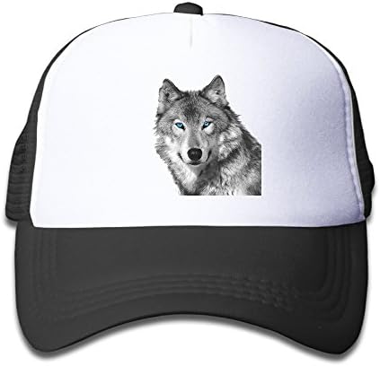 Grey Wolves Gray Wolf Lone Wolf Kids Adjustable Mesh Cap Trucker Hats Mesh Trucker Cap Pink -  Black - 