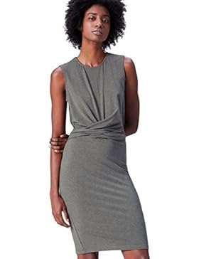 FIND Damen Kleid Jersey Ruched Front
