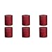 Produktbild bolsius 103667630341 'Rustik' Stumpenkerze, 8 x 7 cm, rot (6 Stück)