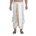 Sojanya (Since 1958) Stitched Off-white With Maroon and Golden Border Mens Dhoti Silk RS.999.00