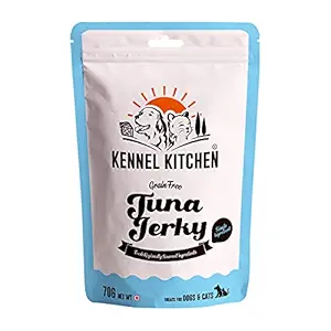 Kennel Kitchen Fish Jerky Treats for Dogs & Cats, 80g (Pack of 1)