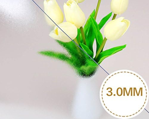 JCRNJSB® Tablecloth, Full Size Thicker 3.0mm PVC Soft glass Waterproof Anti-hot Wash away Transparent Coffee table Crystal plate Dining table Washable and easy to care ( Color : #2 , Size : 90*130cm )