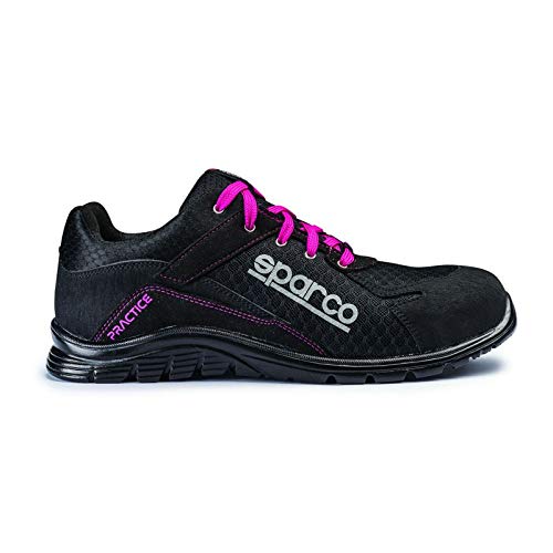Sparco 0751743NRVF Zapatillas, Negro/Verde, 43