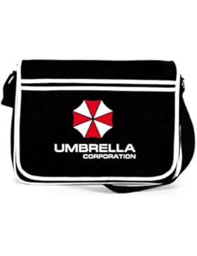 Shirtstreet24, Umbrella Corporation, Retro Messenger Bag Kuriertasche Umhängetasche