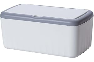 SAMULIY Feuchttücher Spender, Feuchttücher Box, Baby Feuchttücher Spender, Feuchttücher Spender Box, Feuchttücher Spenderetui, Nachfüllbarer Feuchttücher Behälter Mit Doppelschichtigem Schutz