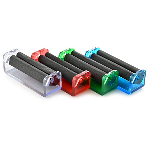 Zigarettendrehmaschine für Drehtabak, Zigarettenroller, Zigarettenwickler, Zigarettendreher, Drehzigaretten Wickler, Dreher, Tabak, Farbe rot, Marke Ganzoo - 2