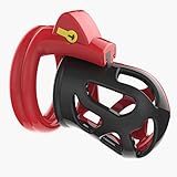 Bondage Masters Innovative Hidden Lock Male Chastity Device with 4 Size Back Rings