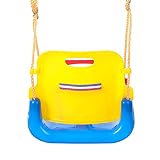La guardia de la barra T y la parte posterior (que tiene un cinturón de seguridad unido) garantizar la seguridad de sus hijos. El diseño especial de la hebilla de cuerda de nylon protege el swing de inflexión