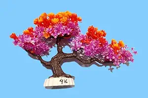 SD- Artificial Plastic Tree Plant for Aquarium and Home Decoration (Pink)