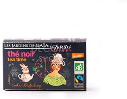 Darjeeling Tea Bags, Fairtrade Organic, Les Jardins de Gaia, 20 Tea Bags, Fully Biodegradable Packaging
