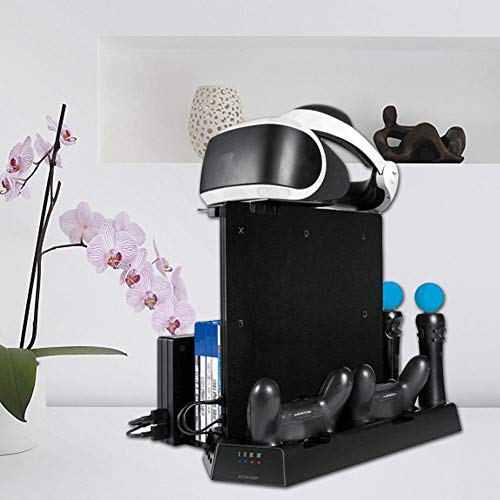 didatecar Ladestation Charger Und Ladegerät Ständer Mit USB Kabel Für PS4/SLIM/PRO/VR Controller Regular