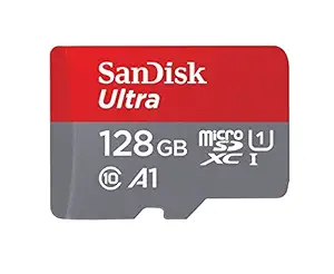 SanDisk 128GB Class 10 microSDXC Memory Card with Adapter (SDSQUAR-128G-GN6MA)