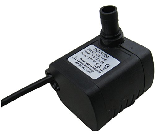 Yeeco 200L / H Max1.5M DC 5.5-12V 6V 9V 12V Wasserpumpe Elektro Brushless Mini-Tauchmotorpumpen für Aquarium Fish Fountain Garden House Wasser Hydroponic - 4