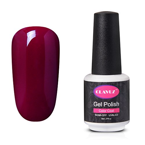 CLAVUZ Brick Red Gel Nail Polish UV LED Professional Salon Art Nail Lacquer 0.27 Fluid Ounce