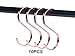 Produktbild SumDirect 10Pcs 11 cm flach S Haken Form chrom Finish Schwere Edelstahl-Haken zum Aufhängen Haken für Garderobe,Handtücher, Schal, Bekleidung, Geschirr, Gartengeräte,Roségold