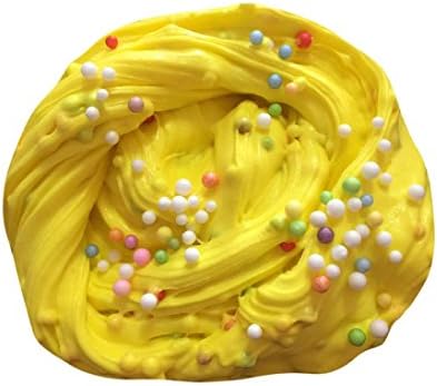 Slime Toy , Dorame DIY Non-toxic Crystal Mud Play Transparent Magic Plasticine Kid Toys (1, yellow)