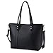 Produktbild Bageek Handtasche Damen Shopper Handtasche Groß Shopper Tasche Kunstleder Handtasche Schwarz - A4