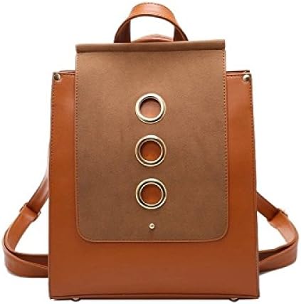 New Ladies Shoulder Bag Handbags School Bags Korean Version Fashion Travel PU Leather Wild Backpack,Brown-OneSize
